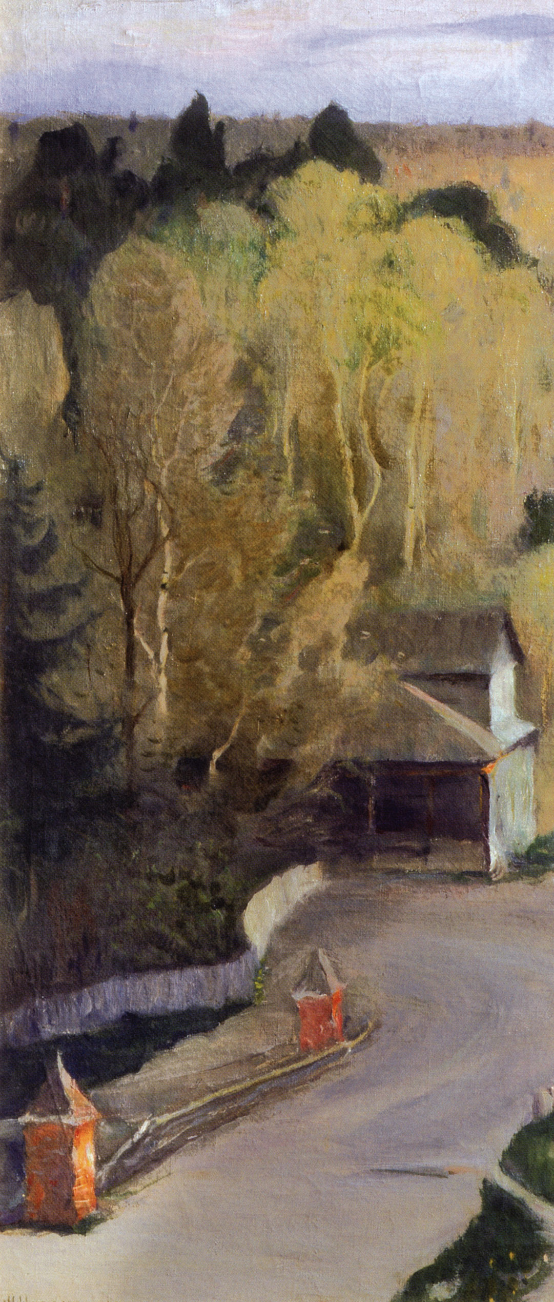 Нестеров М.. Уголок в районе Троице-Сергиевой лавры. 1940