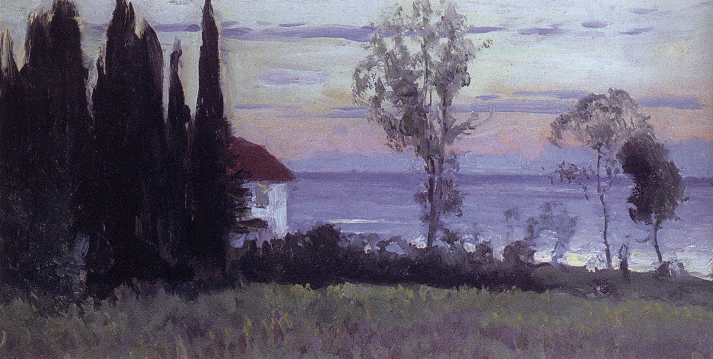 Нестеров М.. Дом с кипарисами. Сочи. Середина 1930-х