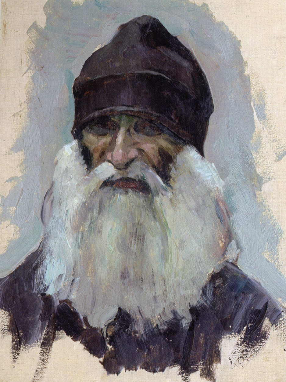 Нестеров М.. Седобородый монах. 1916