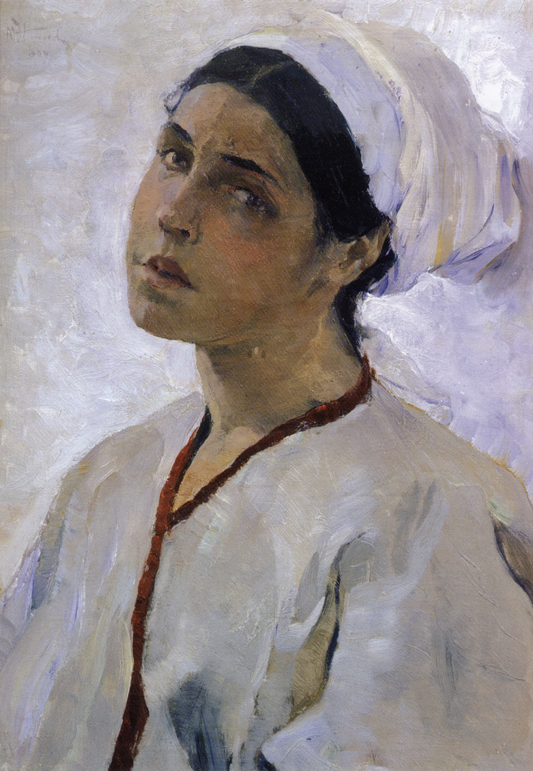 Нестеров М.. Портрет Ольги Михайловны Нестеровой. 1909