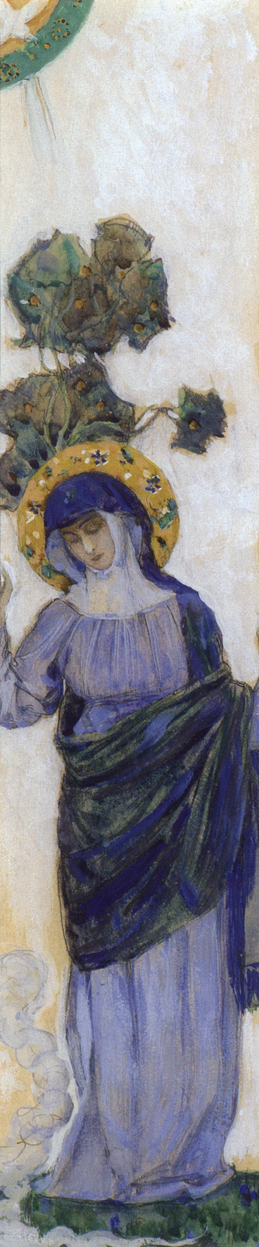 Нестеров М.. Дева Мария. 1908