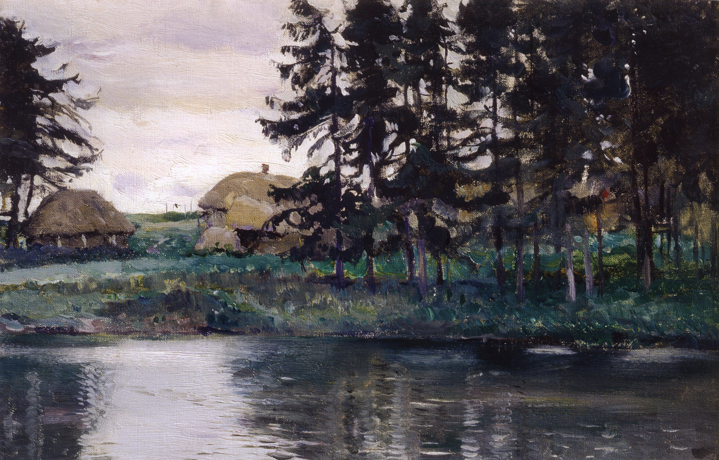 Нестеров М.. Пруд в Ясной Поляне. 1907