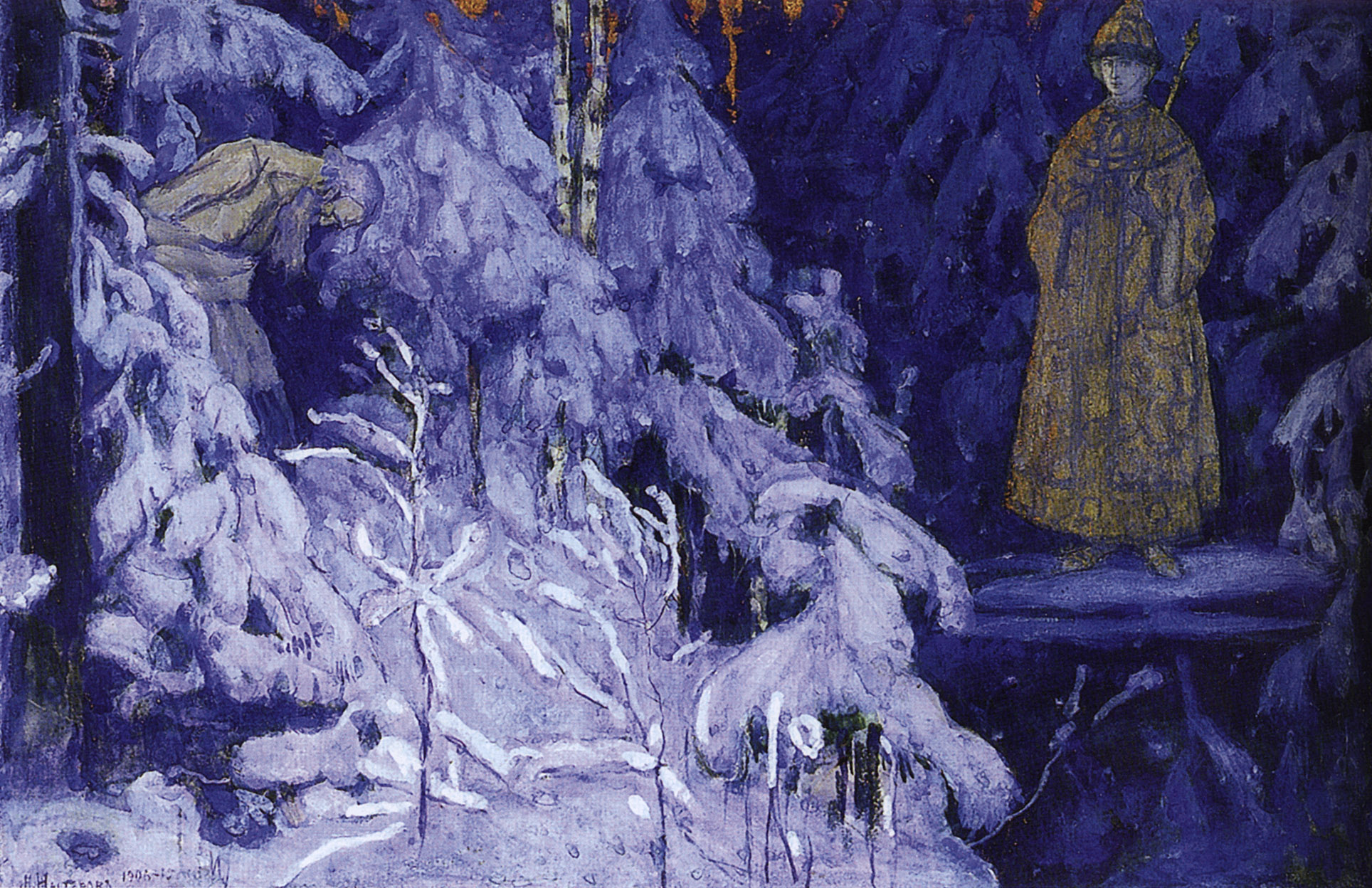 Нестеров М.. Видение Ивану Сусанину образа Михаила Федоровича. 1906