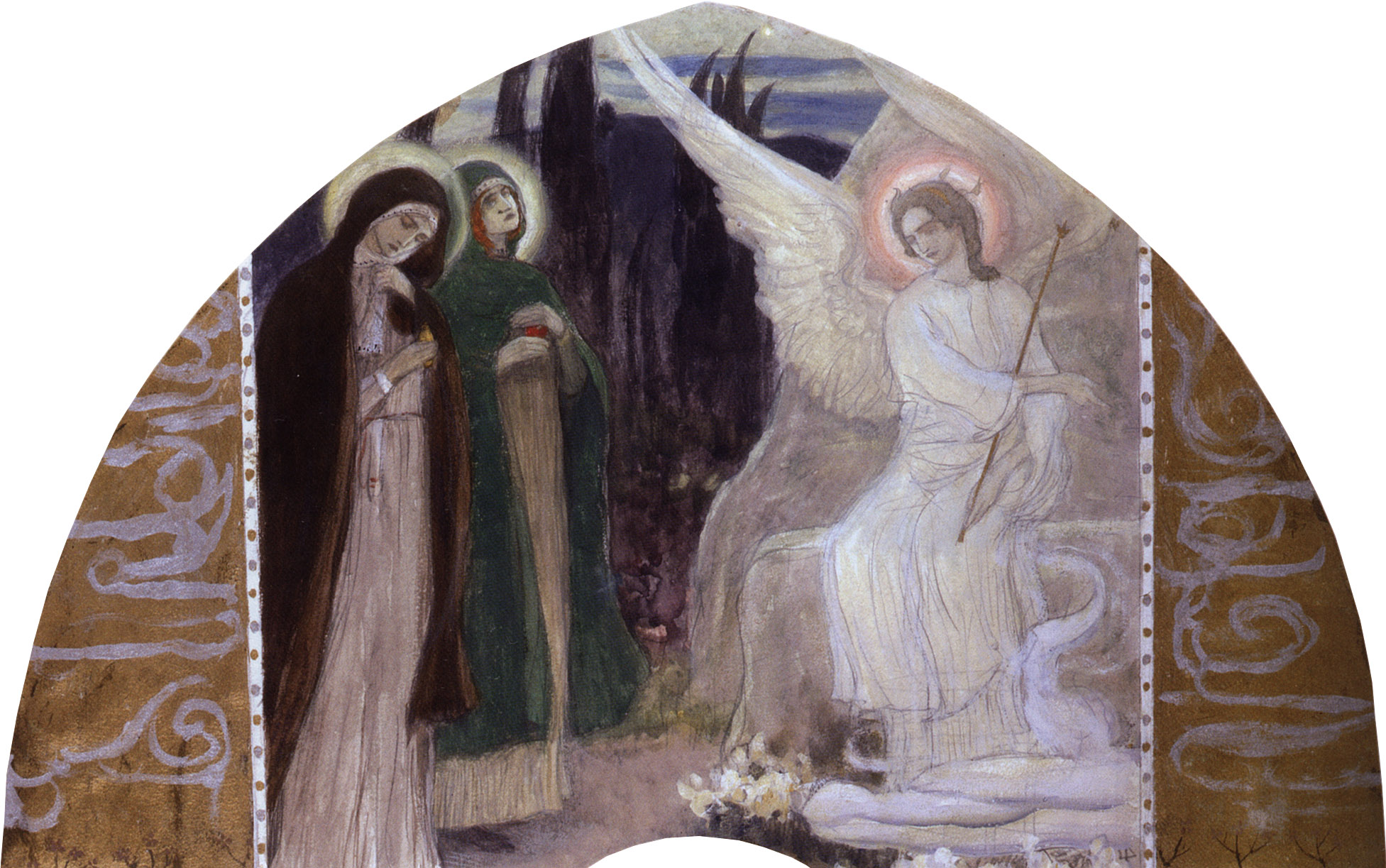 Нестеров М.. Жены-мироносицы у гроба Господня (Воскресение Христово). 1899-1900