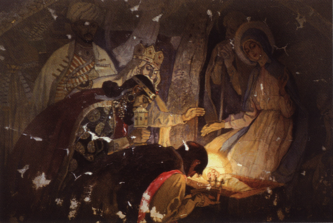 Нестеров М.. Рождество (Поклон царей). 1903