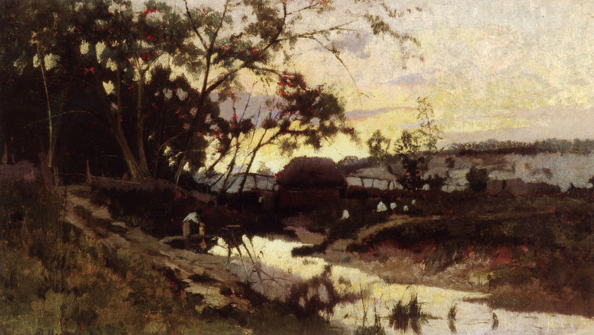 Нестеров М.. Заря вечерняя. 1890-е