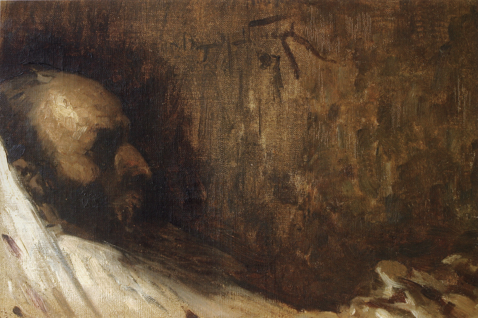 Нестеров М.. Василий Григорьевич Перов в гробу. 1882