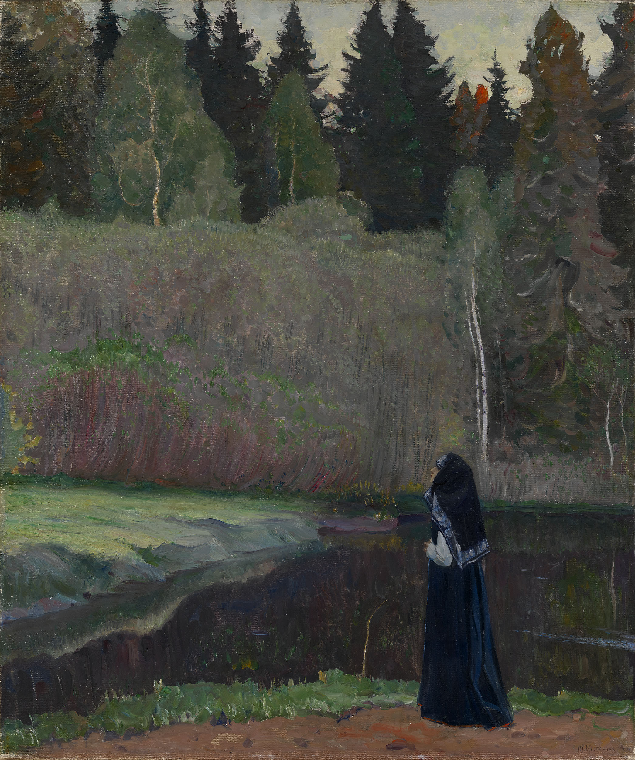 Нестеров М.. Соловей поет. 1918