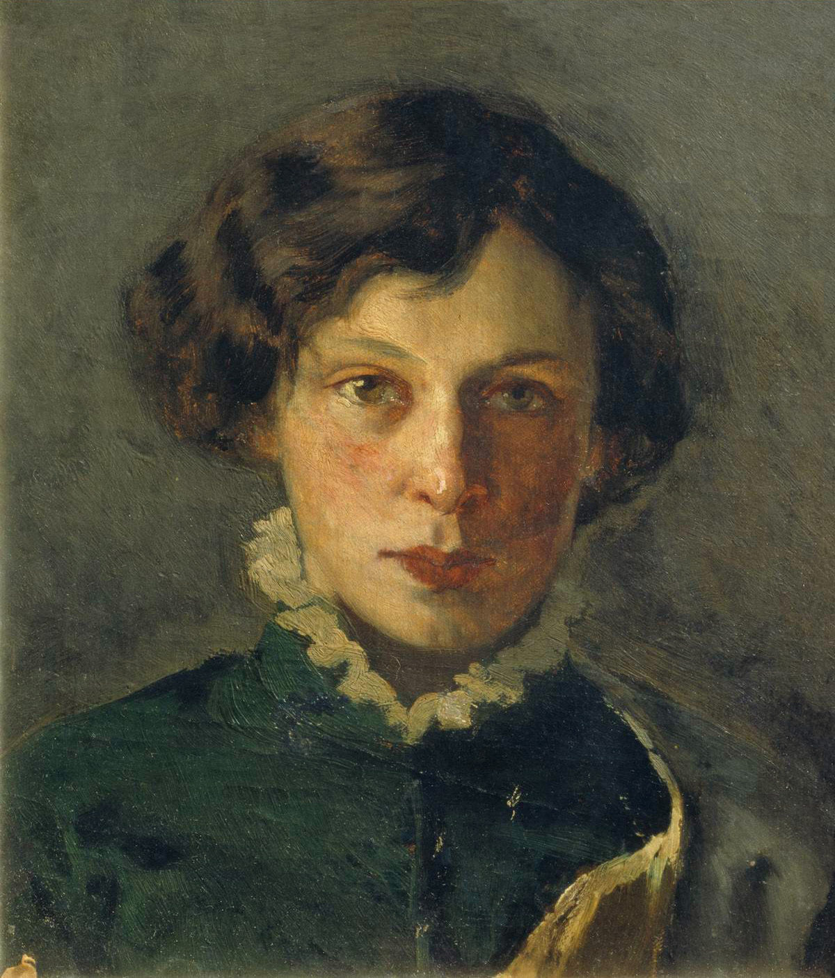 Нестеров М.. Портрет М.И.Нестеровой, первой жены художника. 1886