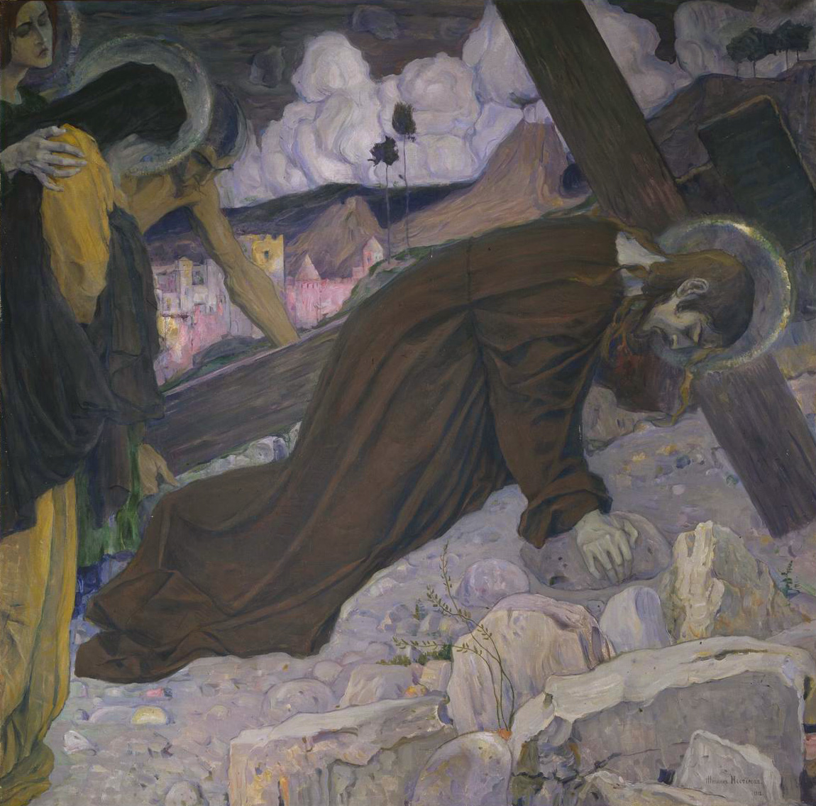 Нестеров М.. Несение креста. 1912