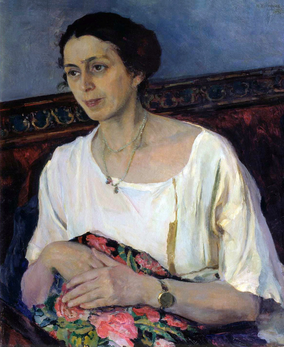 Нестеров М.. Портрет Е.П.Разумовой. 1936