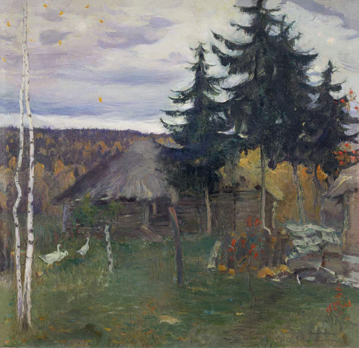 Нестеров М.. Осень в деревне. 1942