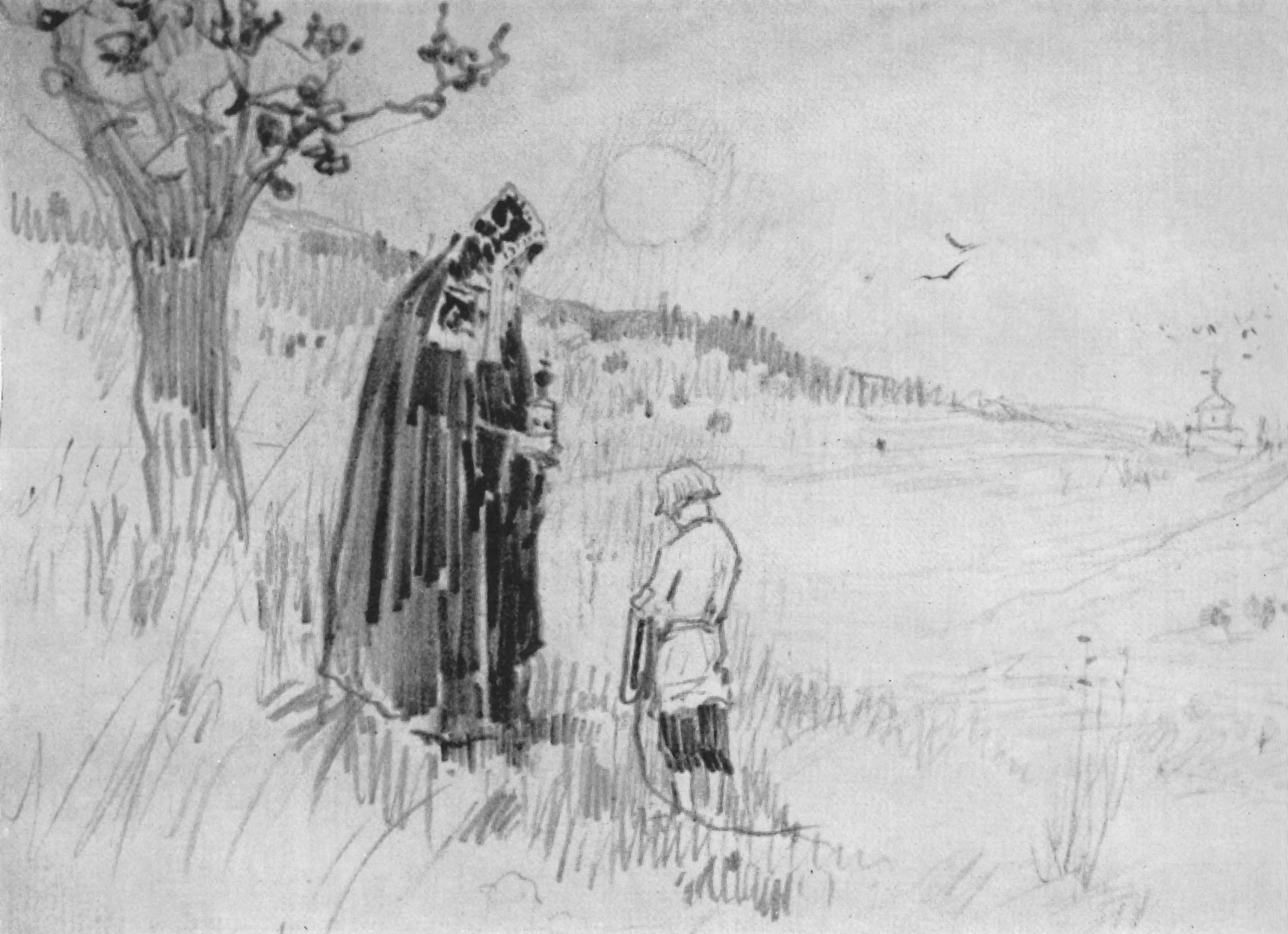 Нестеров М.. Видение отроку Варфоломею. 1889