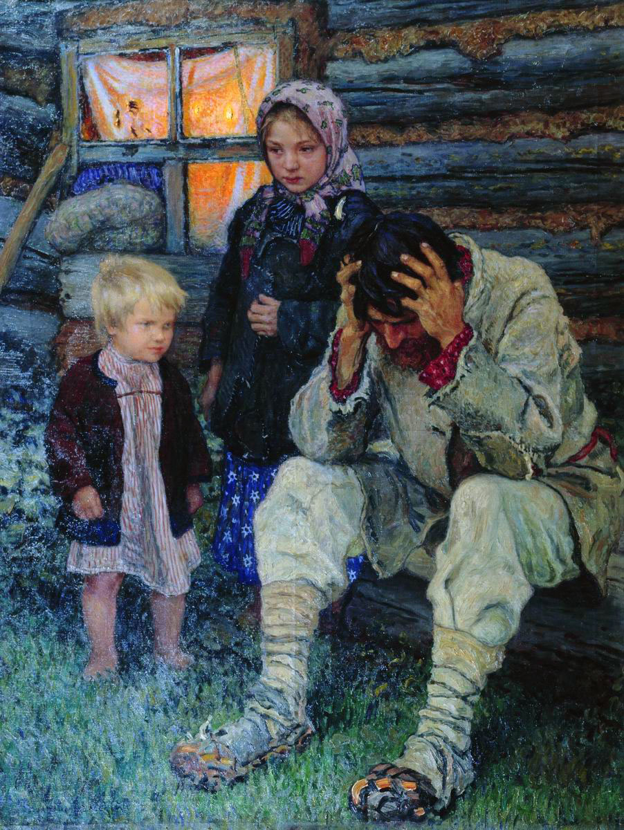 Богданов-Бельский. Горе. 1909