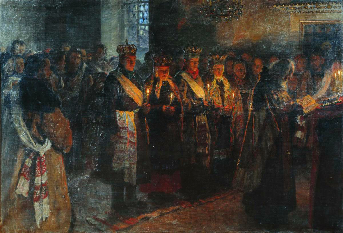 Богданов-Бельский. Венчание. 1904