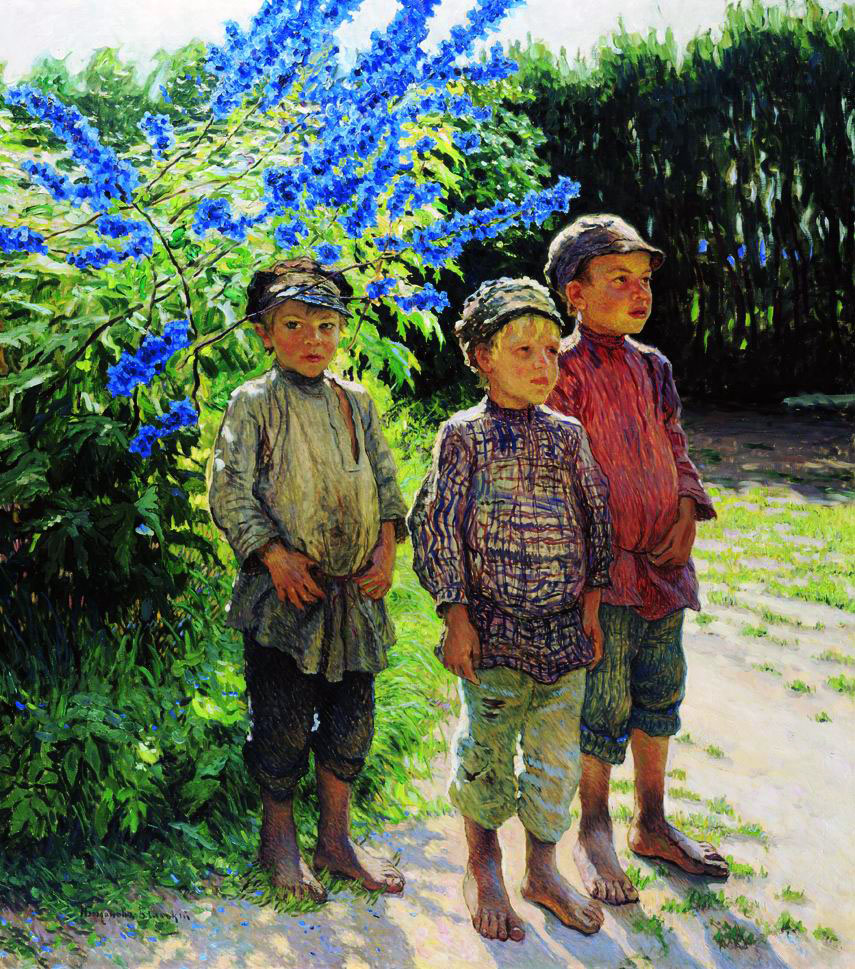 Богданов-Бельский. Крестьянские мальчики. 1910-е