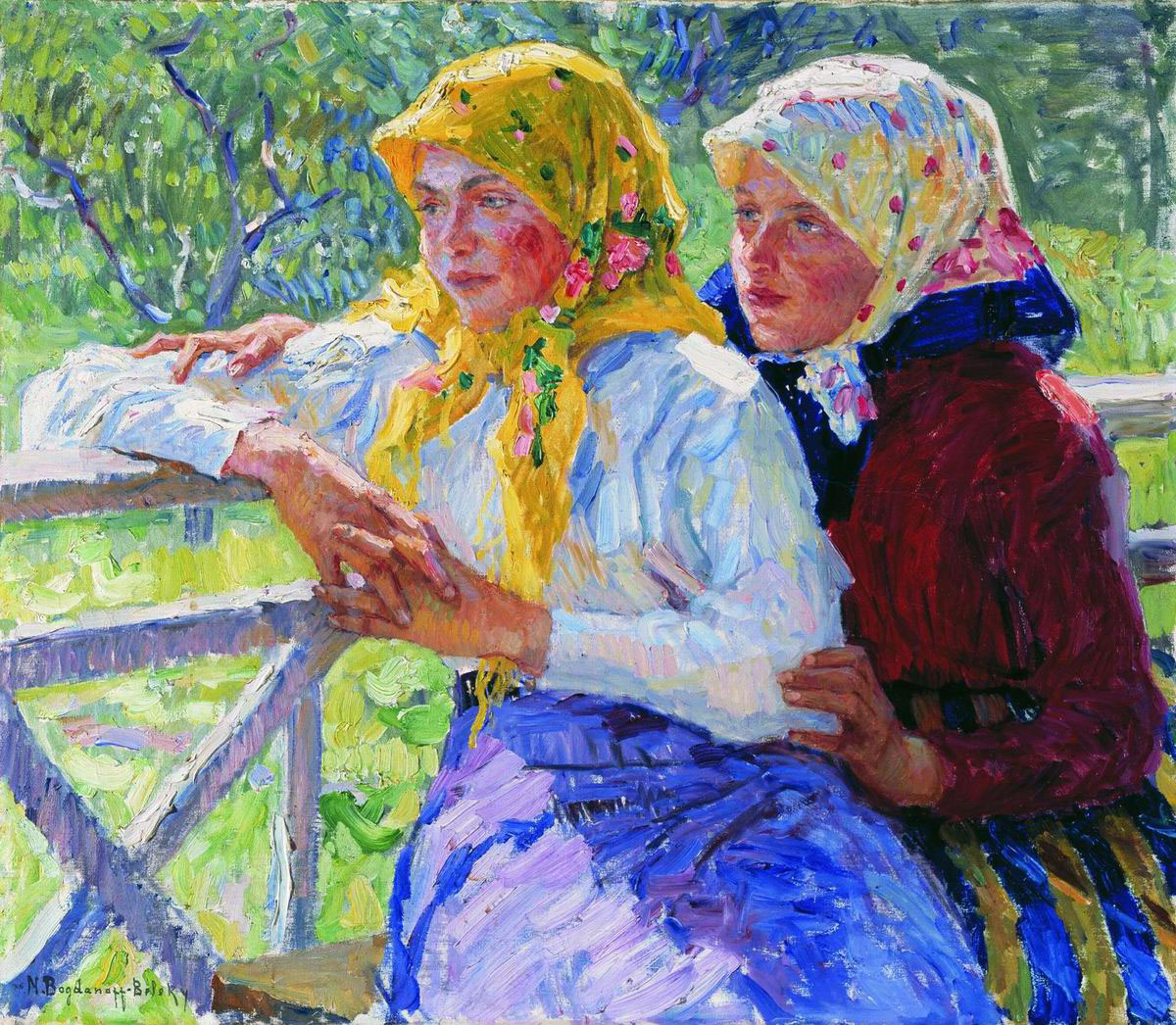 Богданов-Бельский. Латгальские девочки. 1920-е