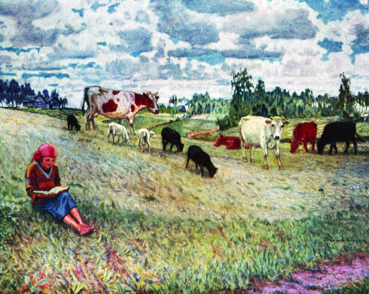 Богданов-Бельский. Пастушка. 1924