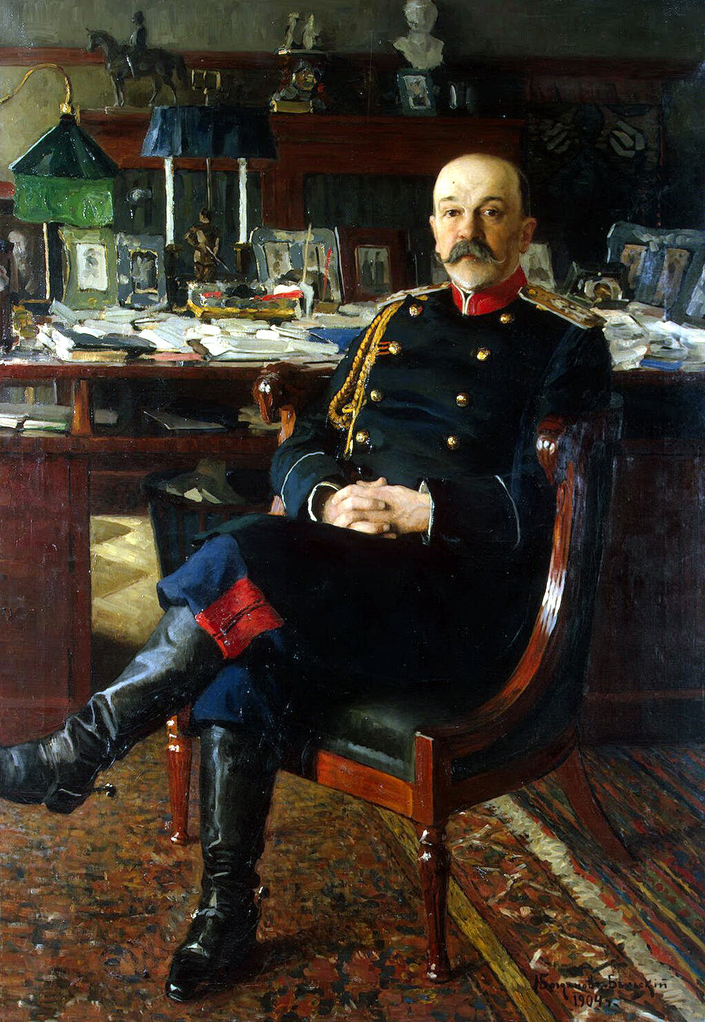 Богданов-Бельский. Портрет генерал-адъютанта П.П. Гессе. 1904