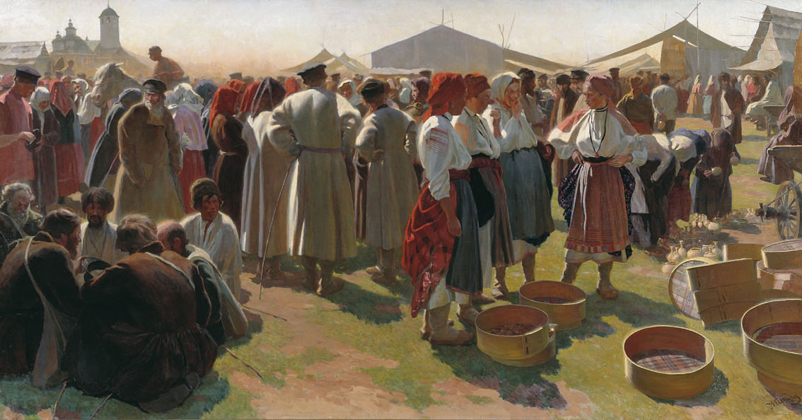 Петров Н.Ф.. Ярмарка в Воронежской губернии. 1925