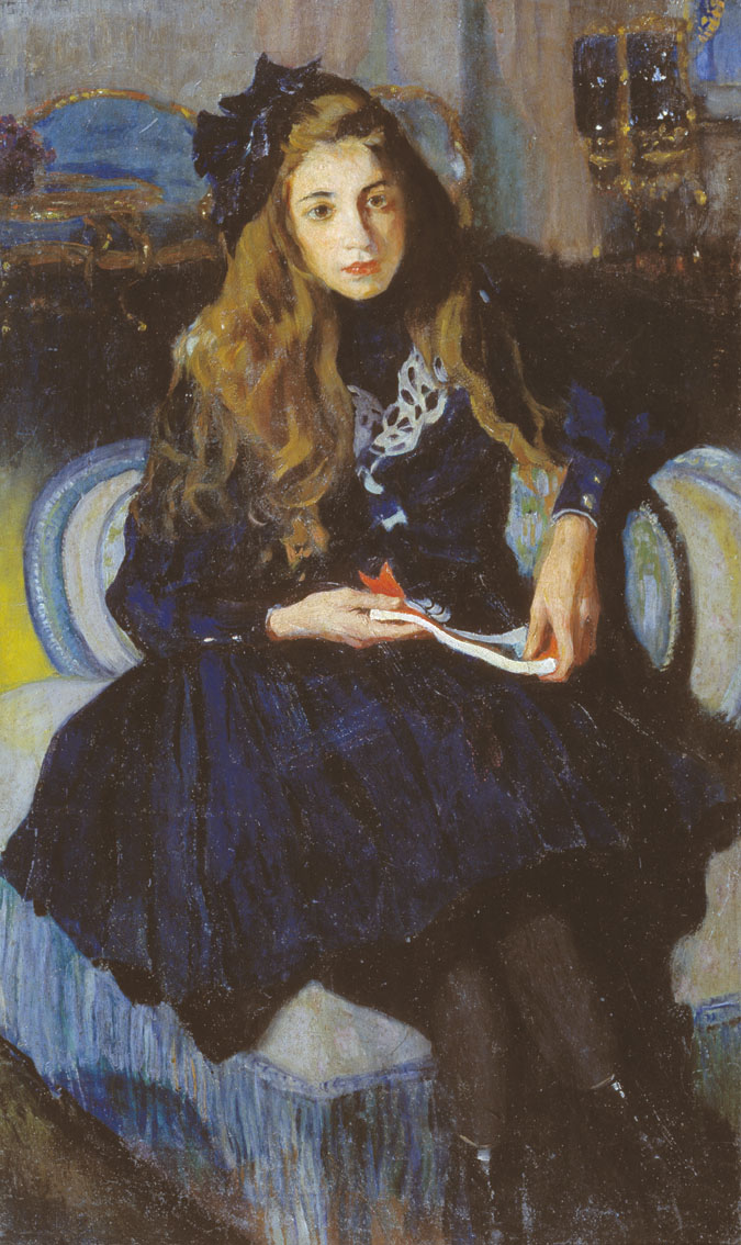 Бобровский. Портрет дочери. 1909