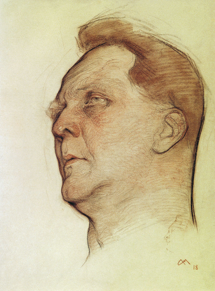 Андреев Н.. Портрет Шаляпина. 1918
