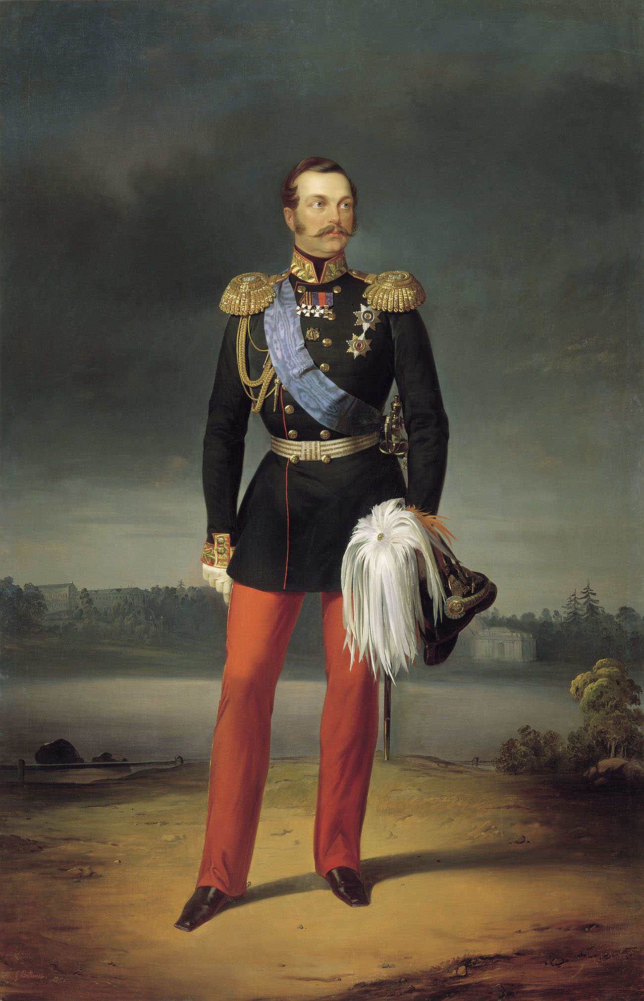 Ботман. Портрет Александра II. 1856