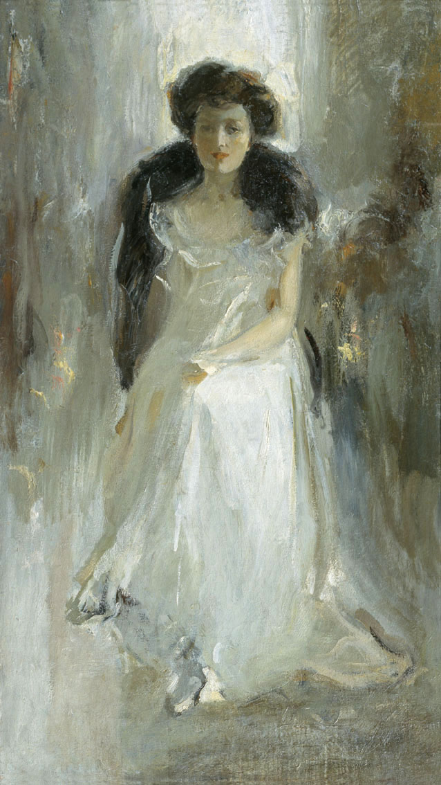 Шемякин. Дама в светлом. Портрет А.И.Егоровой. 1909