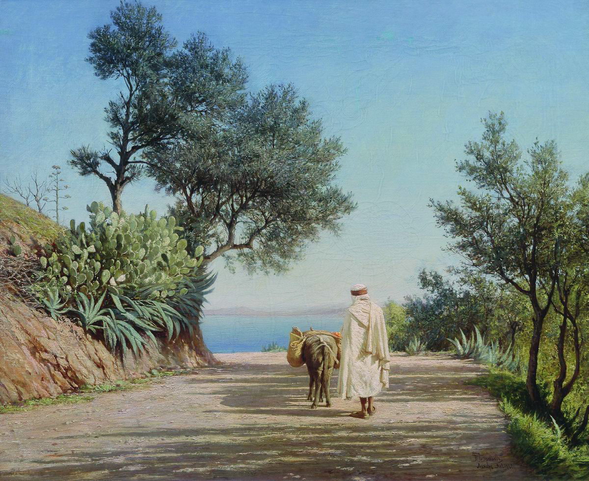 Брюллов П.. Дорога к морю. Алжир. 1883