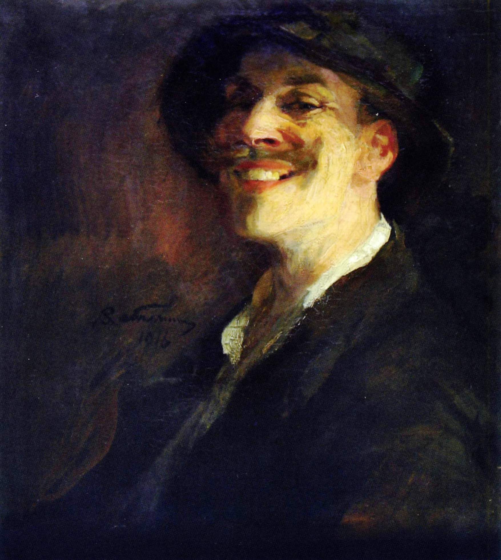 Беляшин. Автопортрет  . 1916