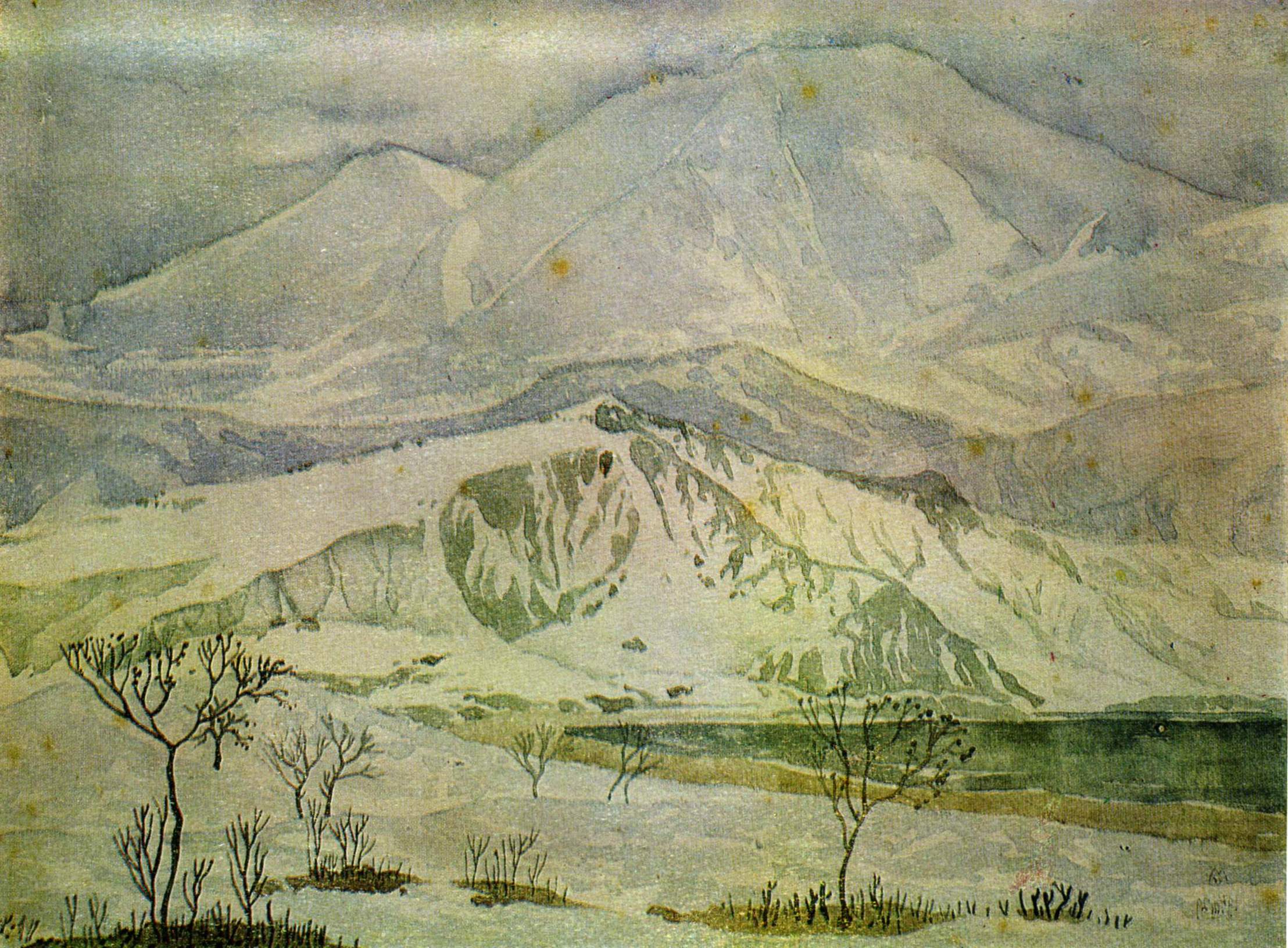 Волошин. Холмы из мрамора и горы из стекла. 1929
