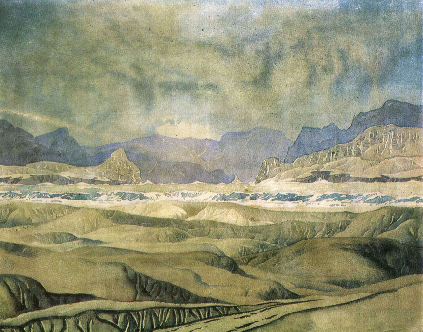 Волошин. Холмы, иссушенные зноем. 1929