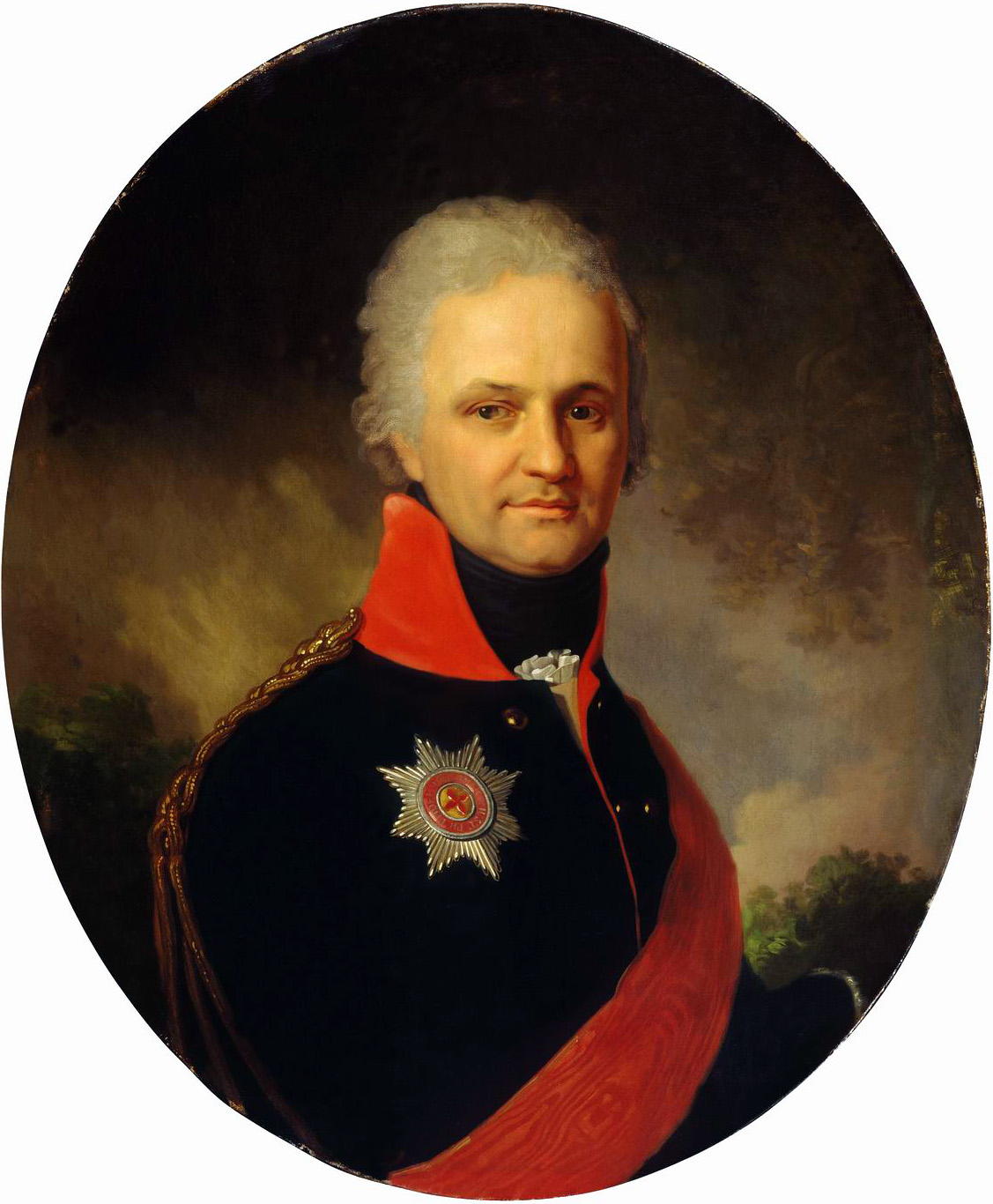 Боровиковский. Портрет неизвестного генерала из семьи Бенкендорф. Середина 1800-х