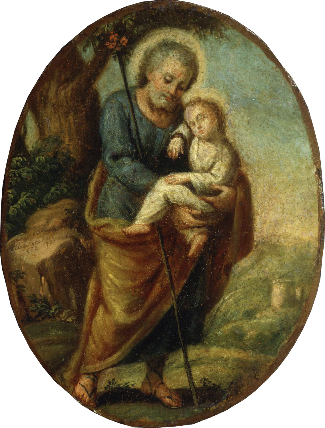 Боровиковский. Иосиф с младенцем Христом. 1791