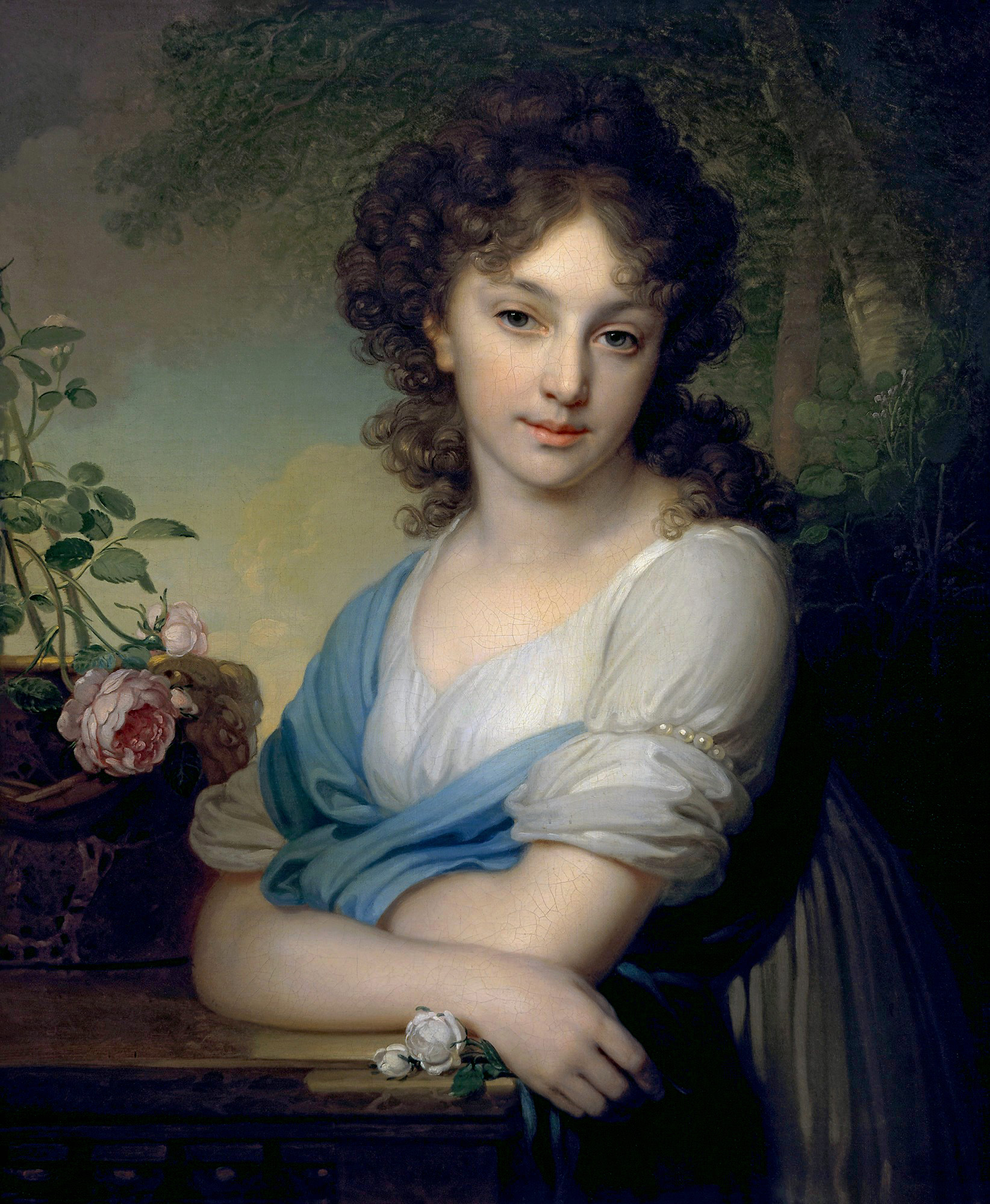 Боровиковский. Портрет Елены Александровны Нарышкиной. 1799