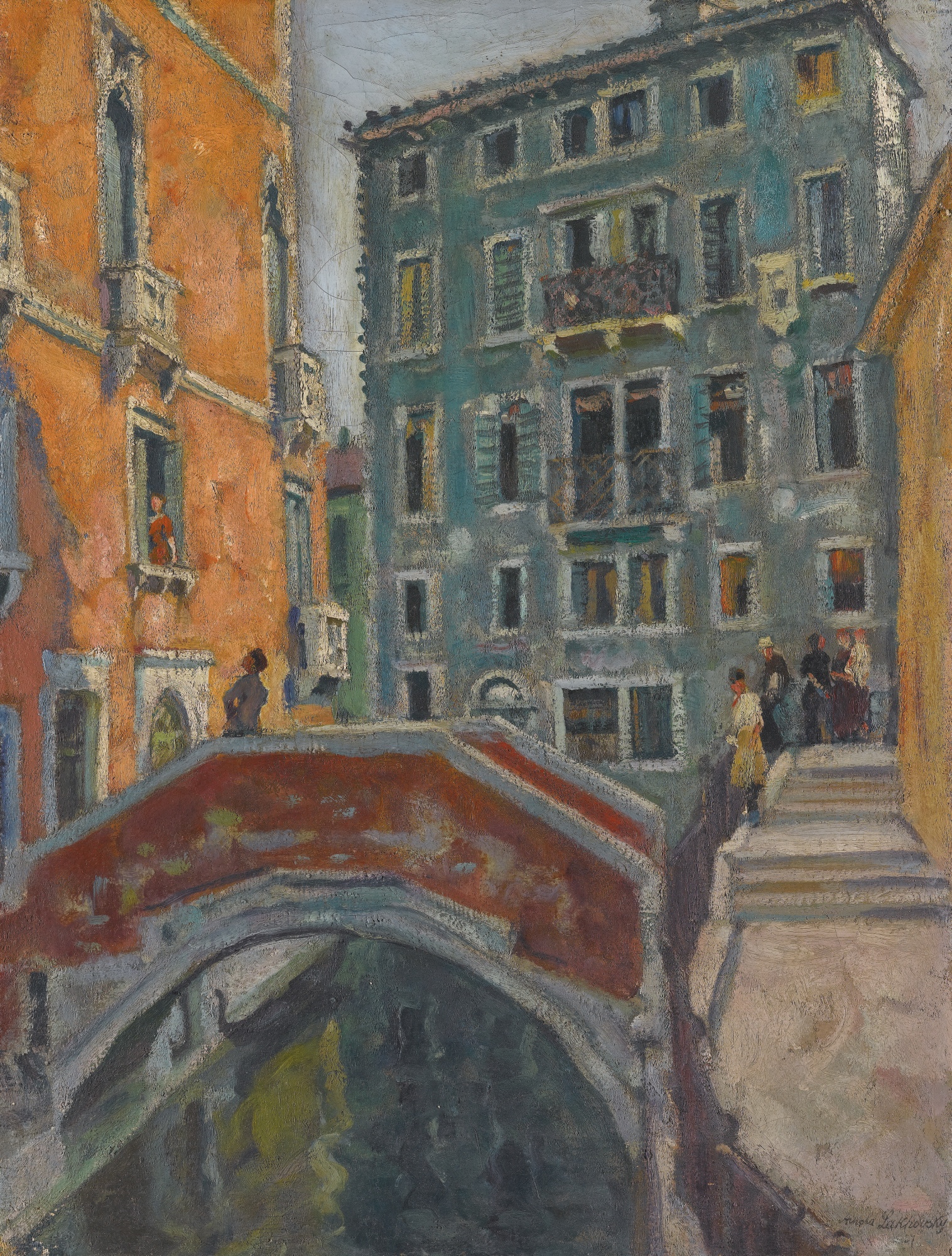 Лаховский. Сцена на венецианском канале. 1927