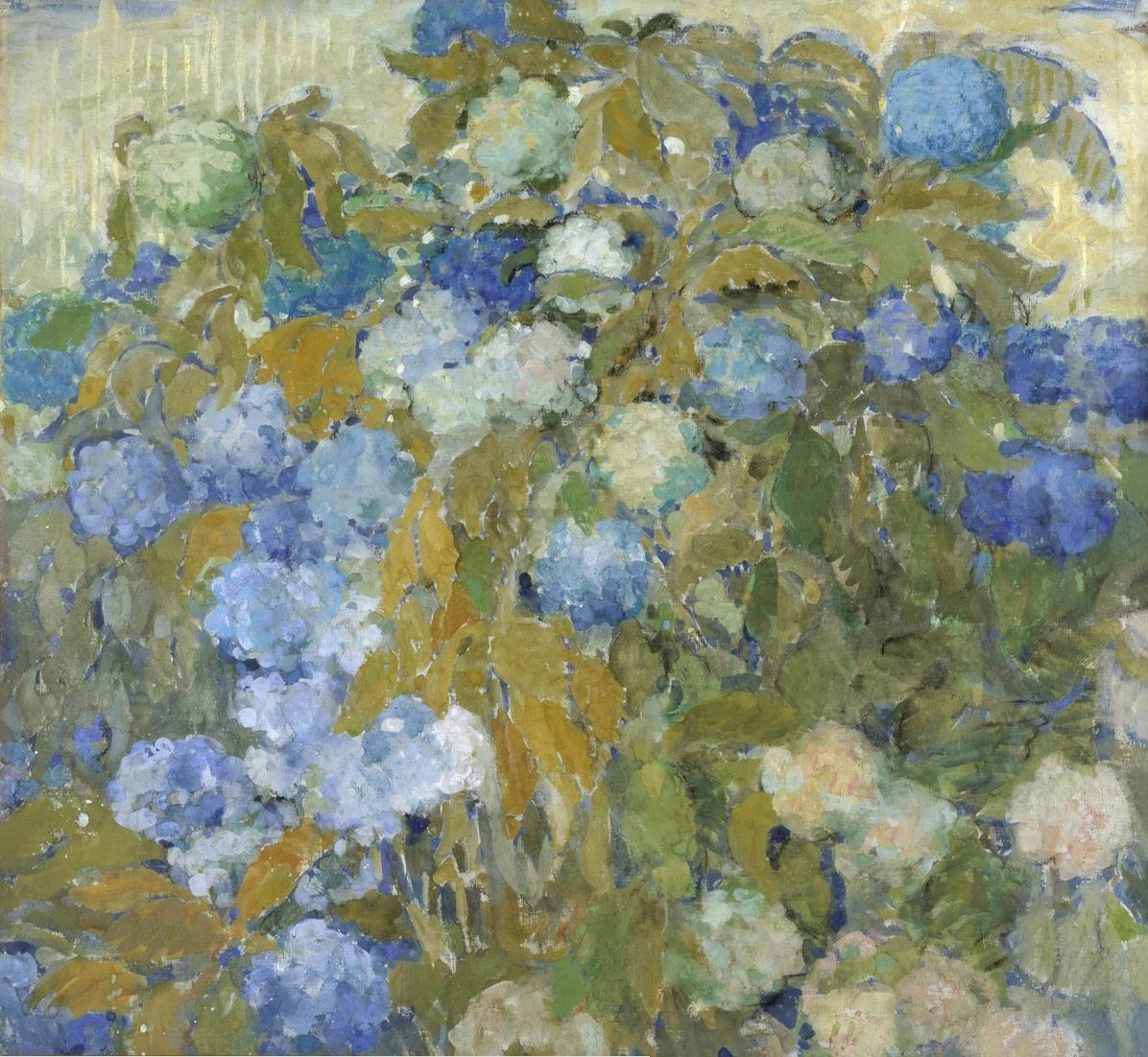 Сапунов Н.. Голубые гортензии. 1907