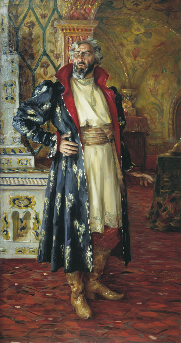 Харитонов. Ф.И. Шаляпин в роли Бориса Годунова. 1916