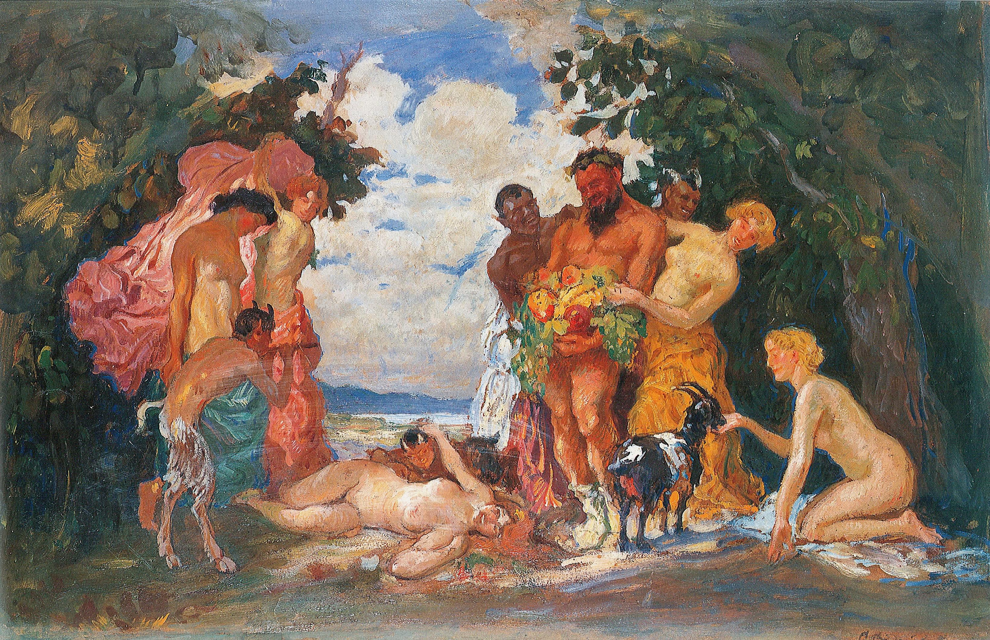 Судейкин. Вакханалия . 1907