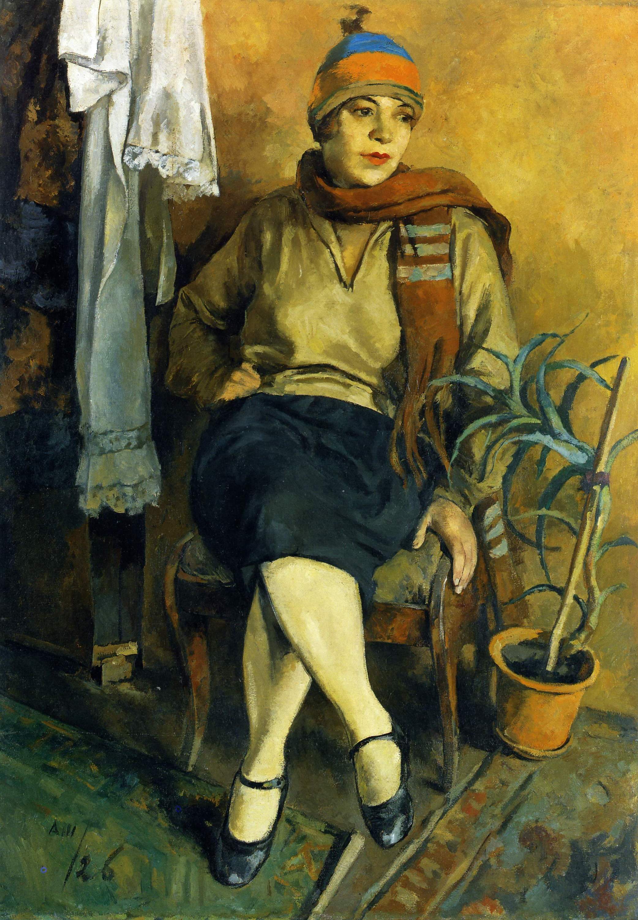 Шевченко А.. Портрет Л.С. Псищевой . 1926 
