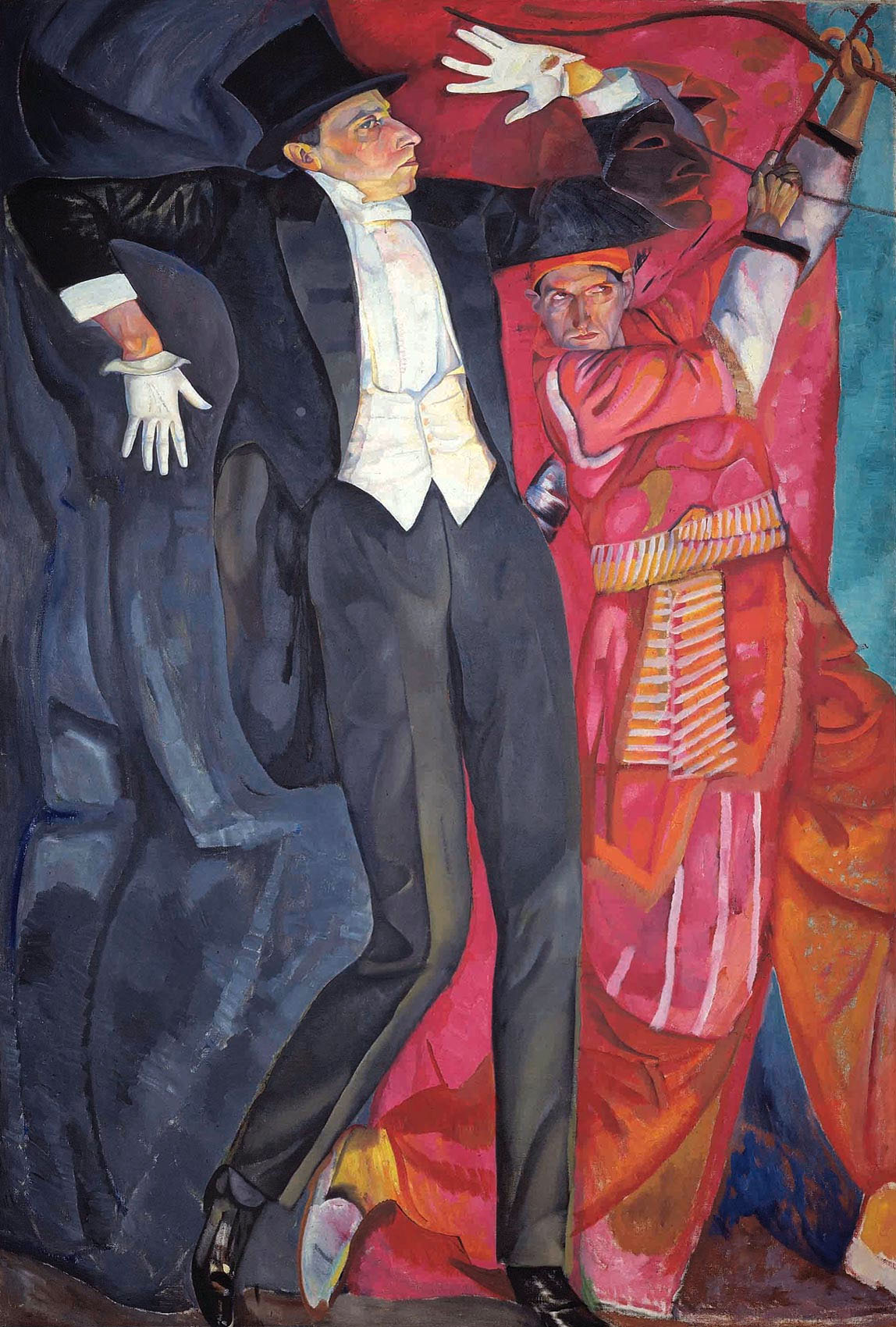 Григорьев Б.. Портрет Всеволода Эмильевича Мейерхольда. 1916