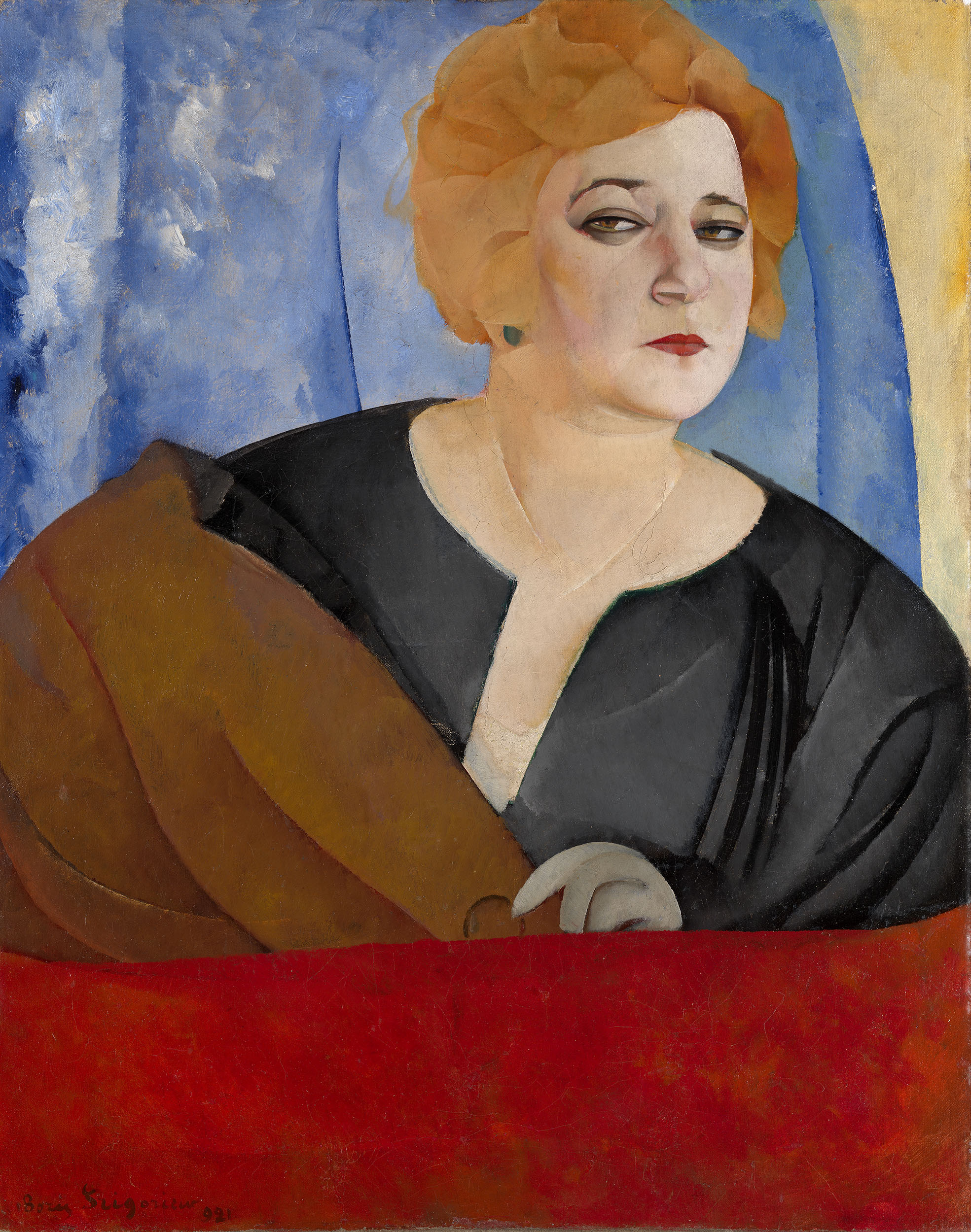 Григорьев Б.. Портрет Анны Сергеевой. 1921