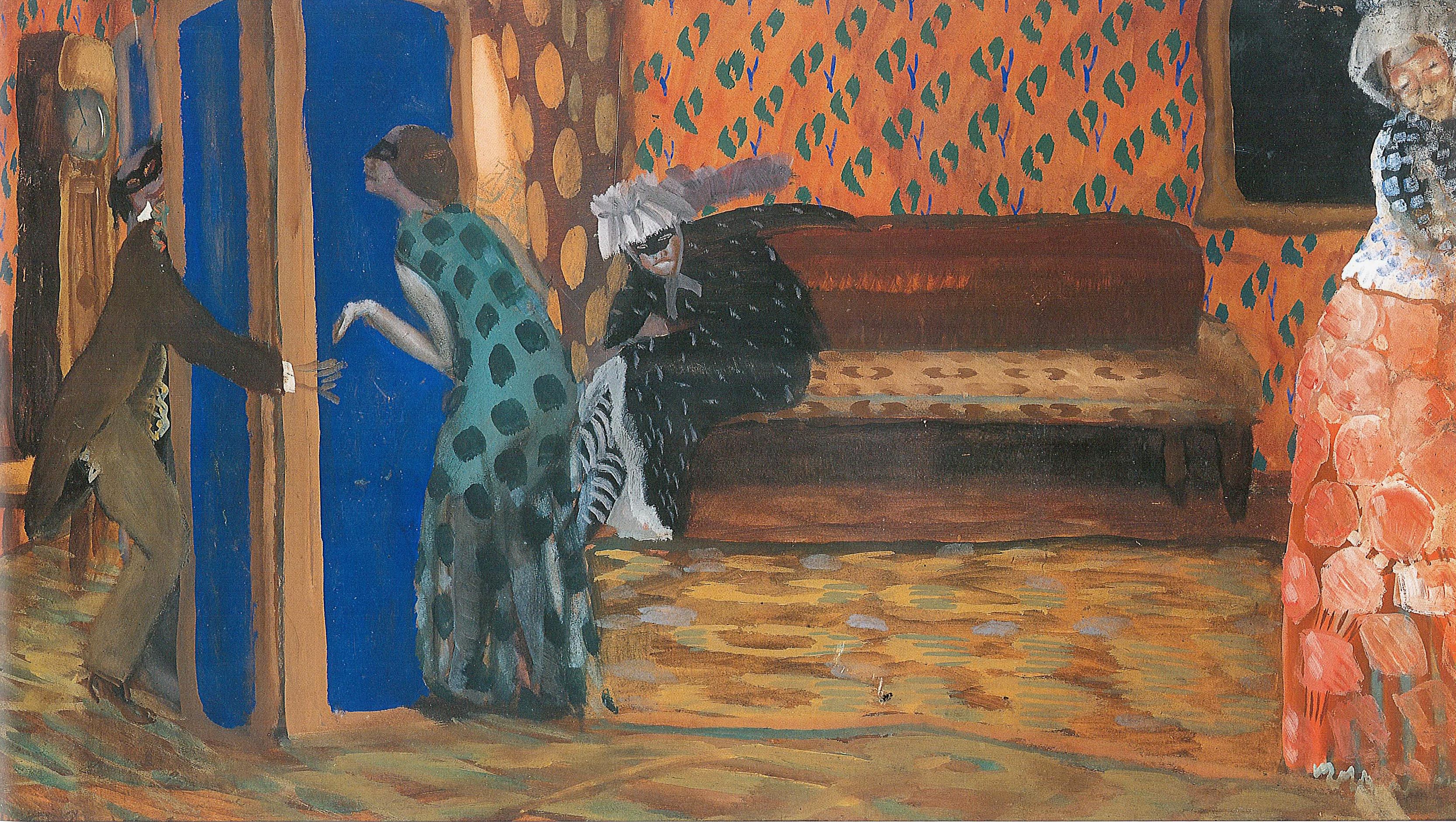 Григорьев Б.. Маскарад . 1913