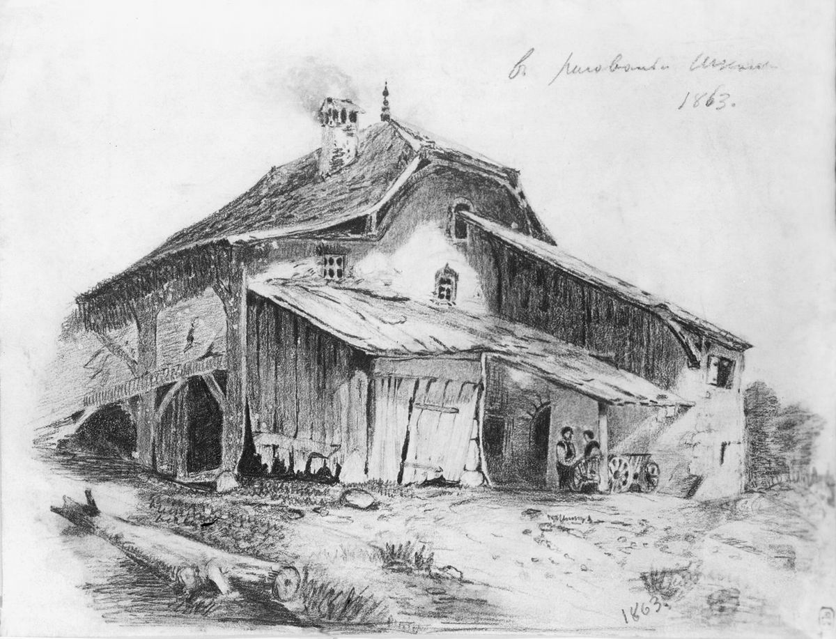 Васильев Ф.. Сельский домик. 1863