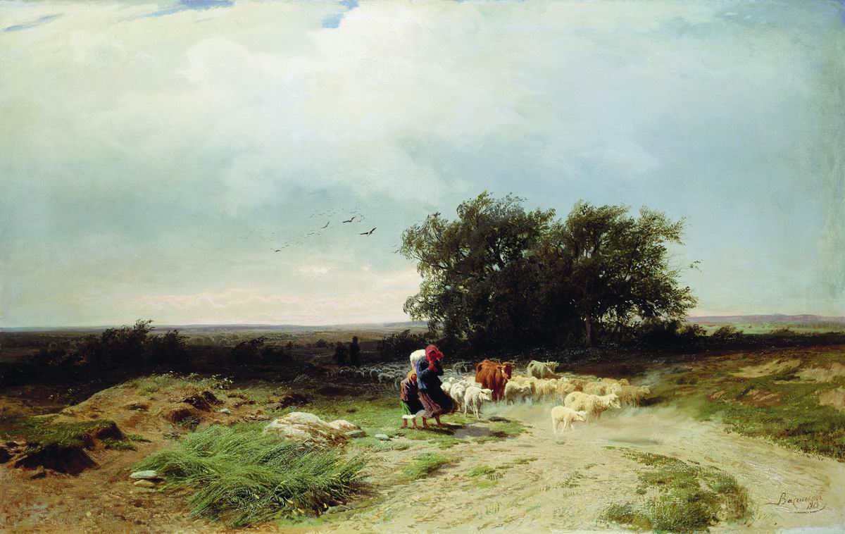 Васильев Ф.. Возвращение стада. 1868
