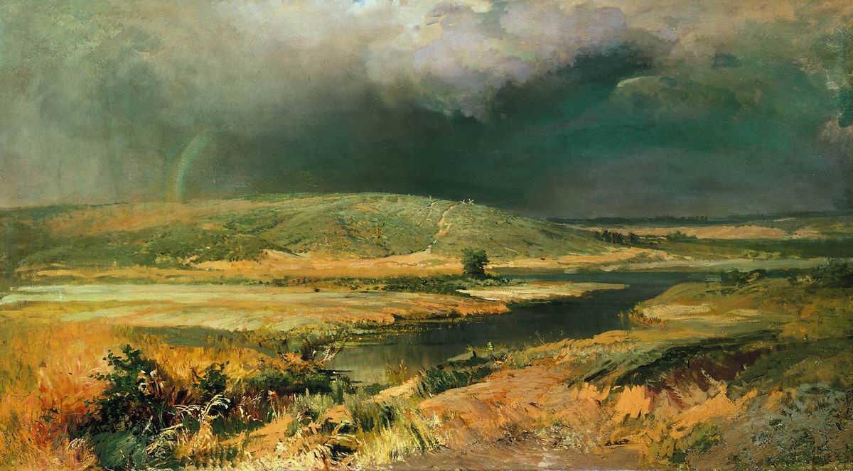 Васильев Ф.. Волжские лагуны. 1870