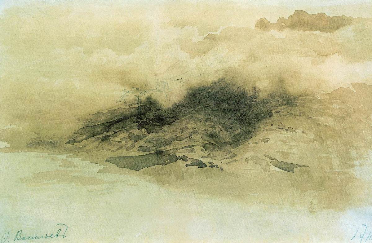 Васильев Ф.. Горы в облаках. 1873