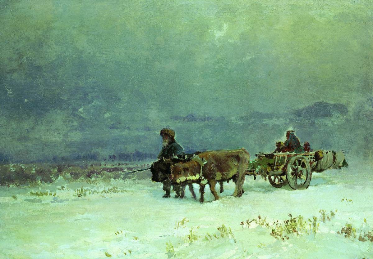 Васильев Ф.. Зима в Крыму. 1871-1873