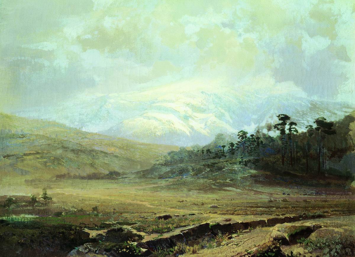 Васильев Ф.. Крымские горы зимой. 1871-1873