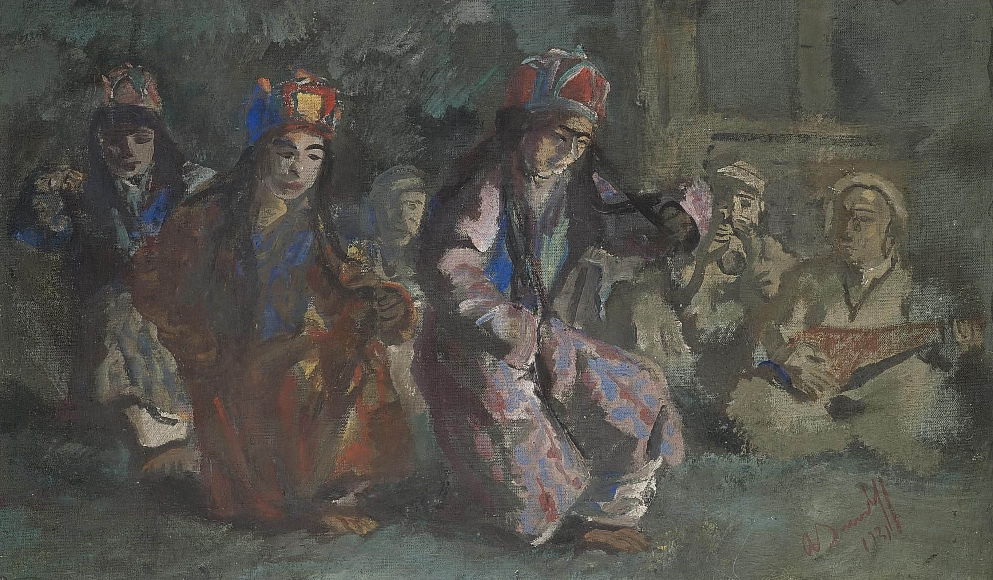 Яковлев А.Е.. Танцоры Мира Хунза . 1931